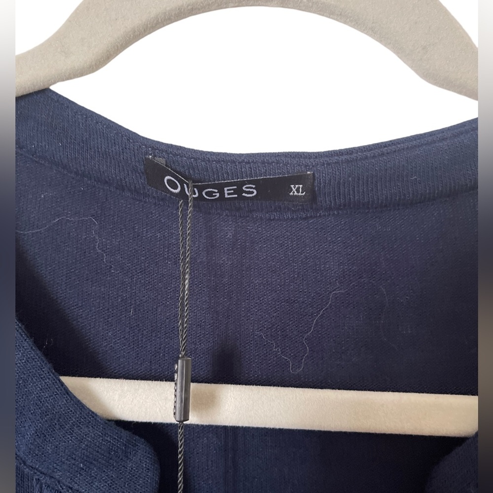 Nwt Ouges Navy Long Sleeved Tunic T-Shirt Top. - image 6